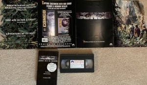 Promo Flyer + Congo Movie 1995 PRE VHS MOVIE Gorilla Ads Tape Trlr 24mn CRICHTON