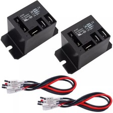 2PCS Power Relay AC120V Coil 30A SPDT(1NO 1NC) 120 VAC with Flange Mo...