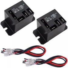 2PCS Power Relay AC120V Coil 30A SPDT(1NO 1NC) 120 VAC with Flange Mo...