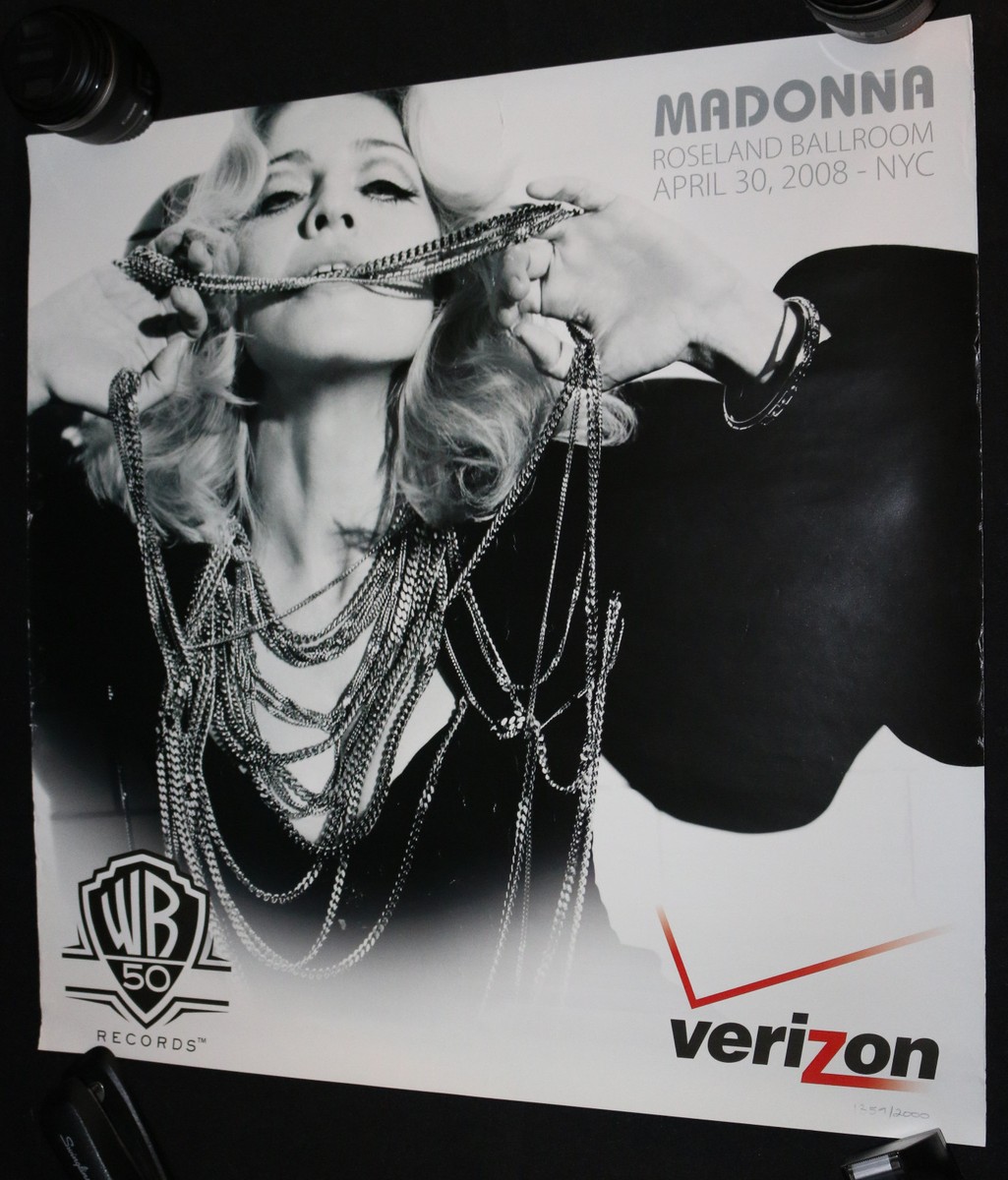 Madonna Roseland Ballroom, NYC Poster - Verizon (C-7) #1359/2000