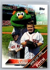 2016 topps update baseball brady kahle first pitch #4