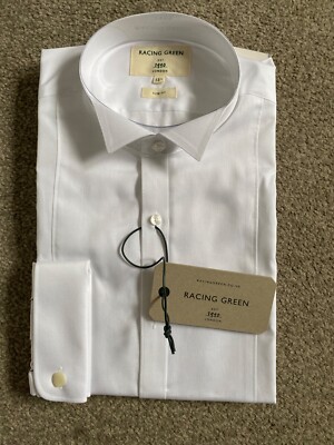 RACING GREEN SLIM FIT MARCELLA FRONT WING COLLAR