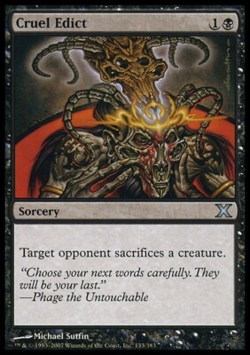 Cruel Edict ~ Tenth Edition [ EX ] [ Magic MTG ]