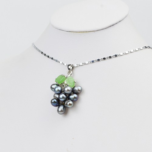 Handmade Pearls Long Chain Necklace Pendant Jewelry Accessory for Women Party - 第 6/18 張圖片