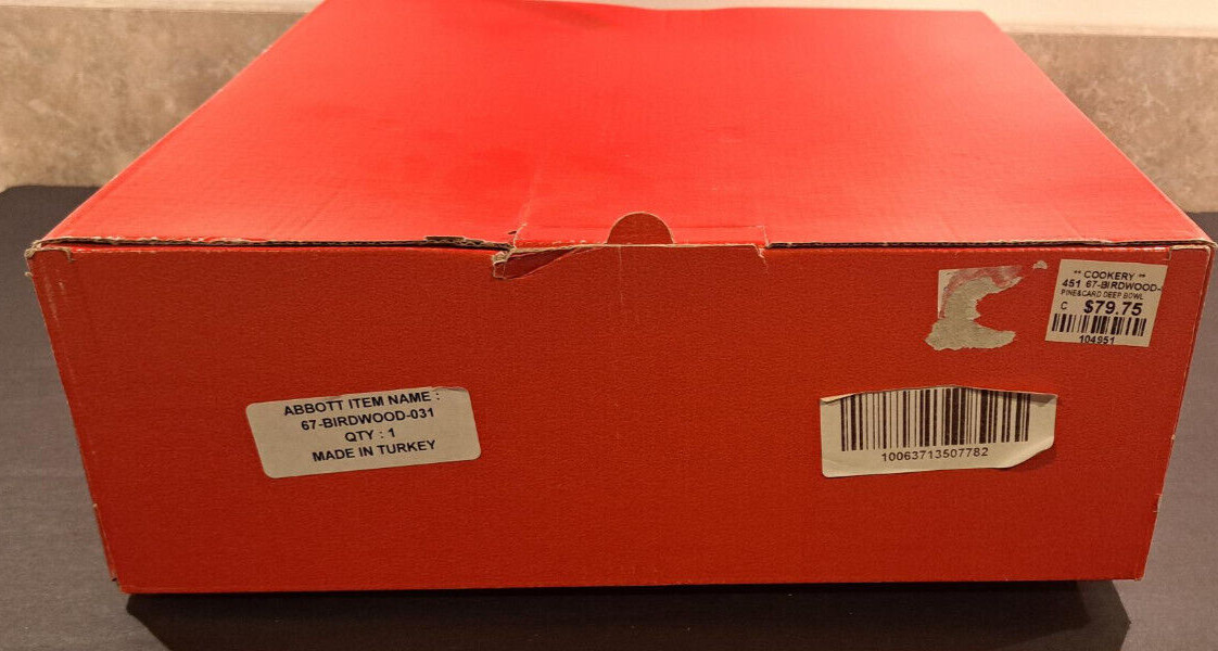 Abbott Collection Home 67-Birdwood-031 -  - Large Bowl - NEW