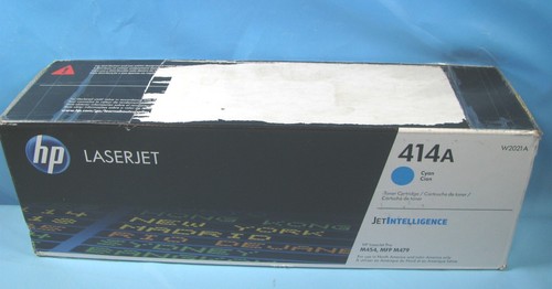 GENUINE HP CYAN TONER CARTRIDGE - 414A W2021A - FACTORY SEALED BOX - FREE SHIP