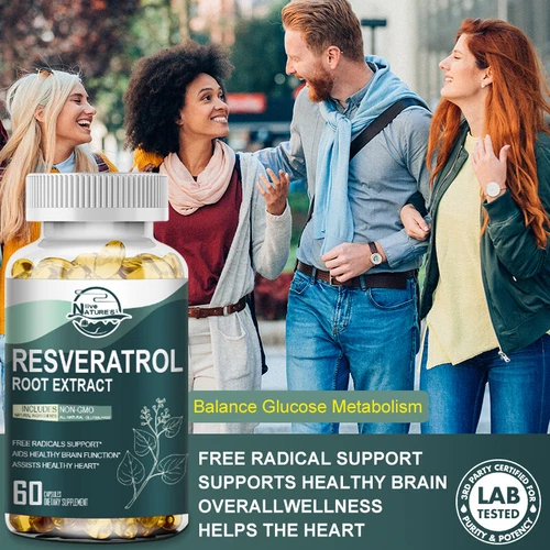 Resveratrol Fuerza Máxima 1200MG Anti-Envejecimiento Antioxidante No-OGM 120 Cápsulas - Imagen 4 de 8