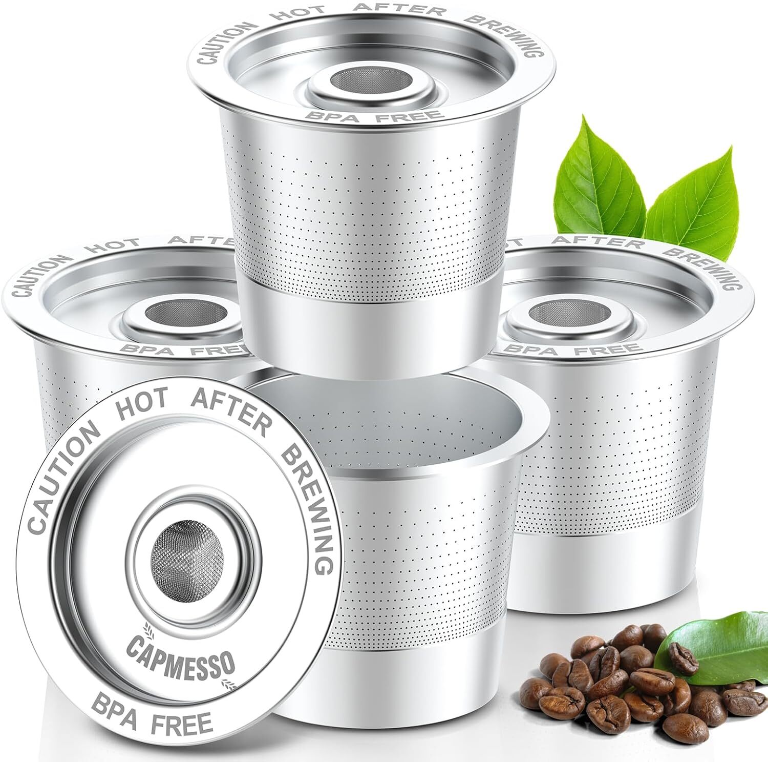 4 Pack Reusable K Cups Coffee Pods for Keurig 1.0 Stainless Steel Refillable K