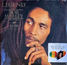 BOB MARLEY - LEGEND - 30TH ANNIVERSARY EDITION TRI-COLOR VINYL 2-LP SET " NEW "