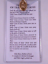thumbnail 2  - IMITATION OF THE HOLY CROSS   Prayer Card &amp; Medal   PACK OF TWO