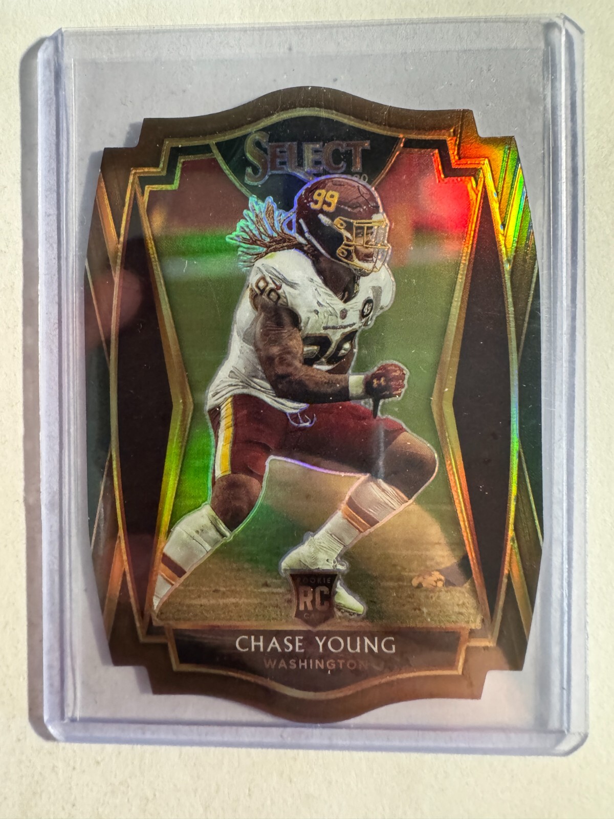 K216,335 - 2020 Select Prizm Copper Die Cut #164 Chase Young #/355