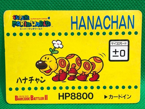 HANACHAN Mario World Barcode Battler 2 Vintage Card Game Japanese NINTENDO - Afbeelding 1 van 10