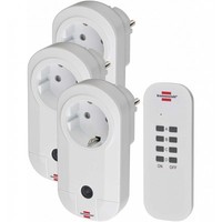 Brennenstuhl Funkschalt-Set Funksteckdosen Weiß