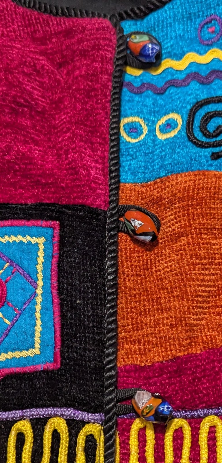 Allure Vintage Patchwork Chunky Button Up Women's… - image 6