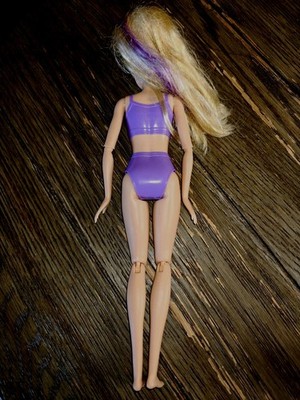 Mattel Barbie Cutie Reveal Doll HRK41 Blonde Purple Articulated No