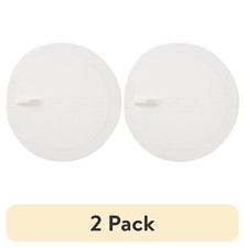 Universal White 4.9 Inch Round Rubber Flat Suction Sink Stopper for Kitchen