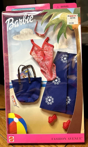 Vtg 2002 Barbie Fashion Avenue Splash Fashion Set Mattel NIB New