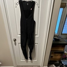 Rapha Men's Medium Black White Winter  Cycling Bib Tights