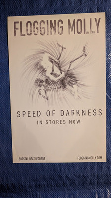Flogging Molly - Speed of Darkness Original Promo Poster 11x17