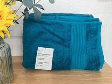 BRAND NEW NEXT Light Teal Egyptian Pure Cotton Hand Towel Size 70 x 130cm