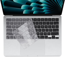 Proelife Keyboard Cover Skin for 2024-2022 Macbook Air 13.6 Inch 15.3 Inch M3 M2