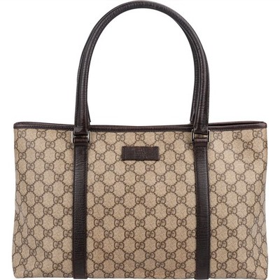 Gucci Monogram GG Supreme Canvas Tote Shoulder Bag Tasche