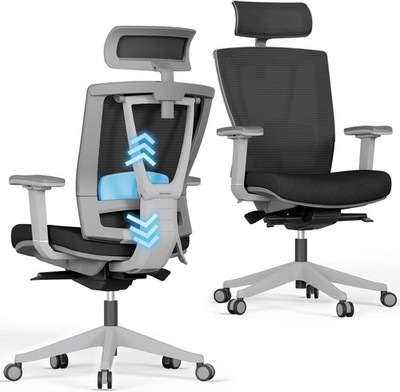 Autonomous ErgoChair Ergonomic Office Chair Adjustable Mesh Computer Chair Black