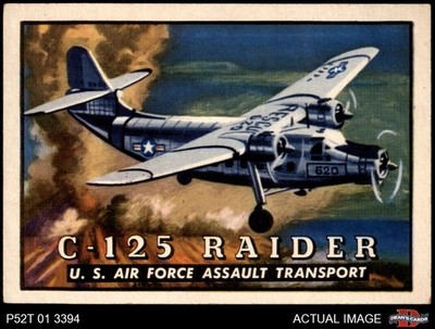 1952 Topps Wings #36 C-125 Raider 6 - EX/MT