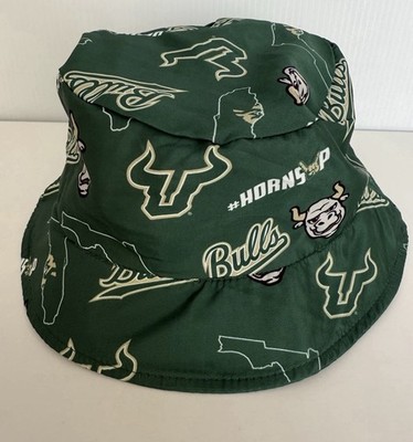 University of South Florida Bulls Reversible Bucket Hat  USF College Green NCAA