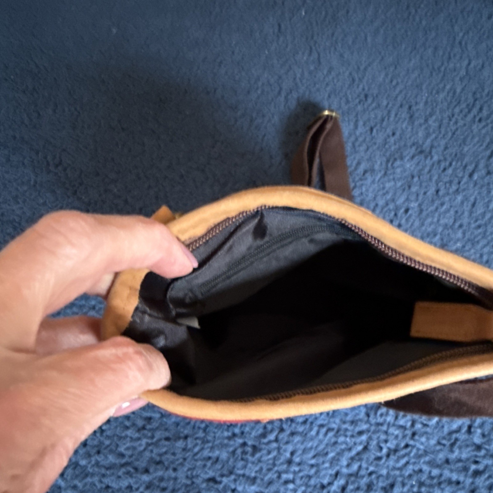 Pendleton Multicolor Geometric Shoulder Bag Brown… - image 3