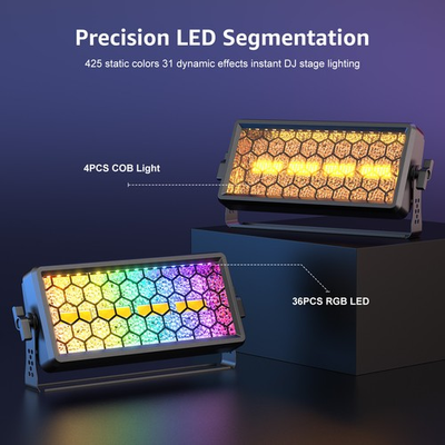 #ad 180W Strobe RGB COB LED Wall Washer Light DMX Stage Beam Light Party Lighting DJ $55.79