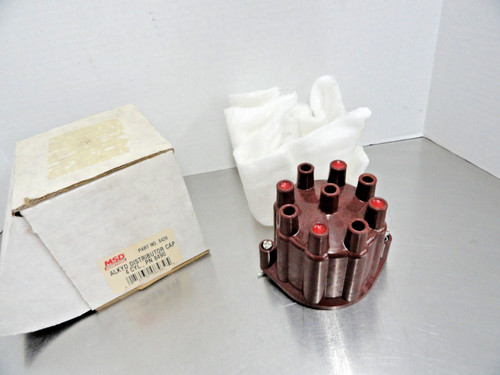 New Old Stock MSD 8439 Alkyd Cap 4 Cyl Pontiac 2.5L Billet Distributor 8490