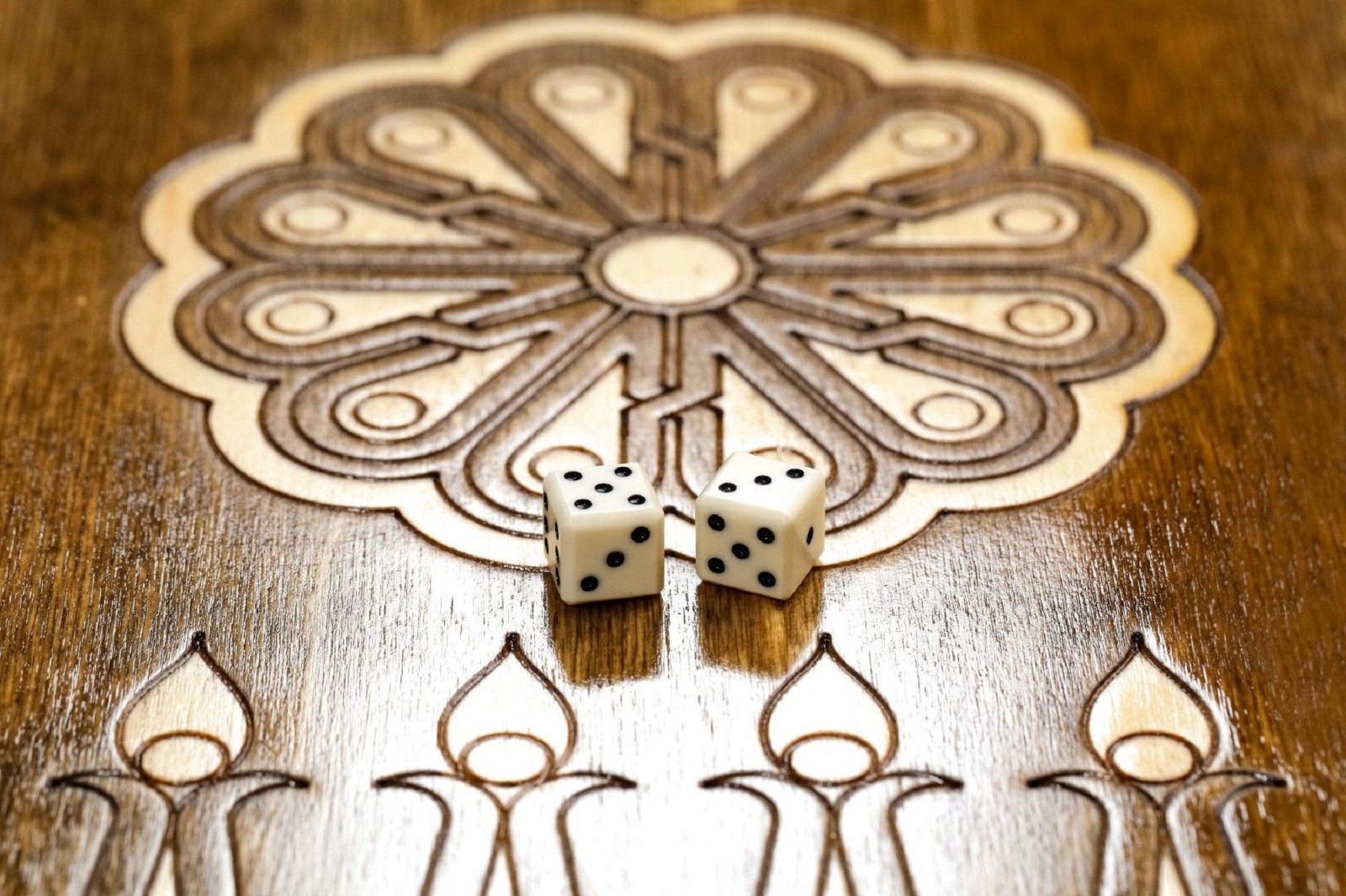 Backgammon Set Tree of Life, Wooden Board Game, Wood Armenian Nardi Handmade