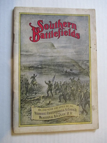 BOOKLET: SOUTHERN BATTLEFIELDS. NASHVILLE, CHATTANOOGA & ST LOUIS RAILROADS 1914