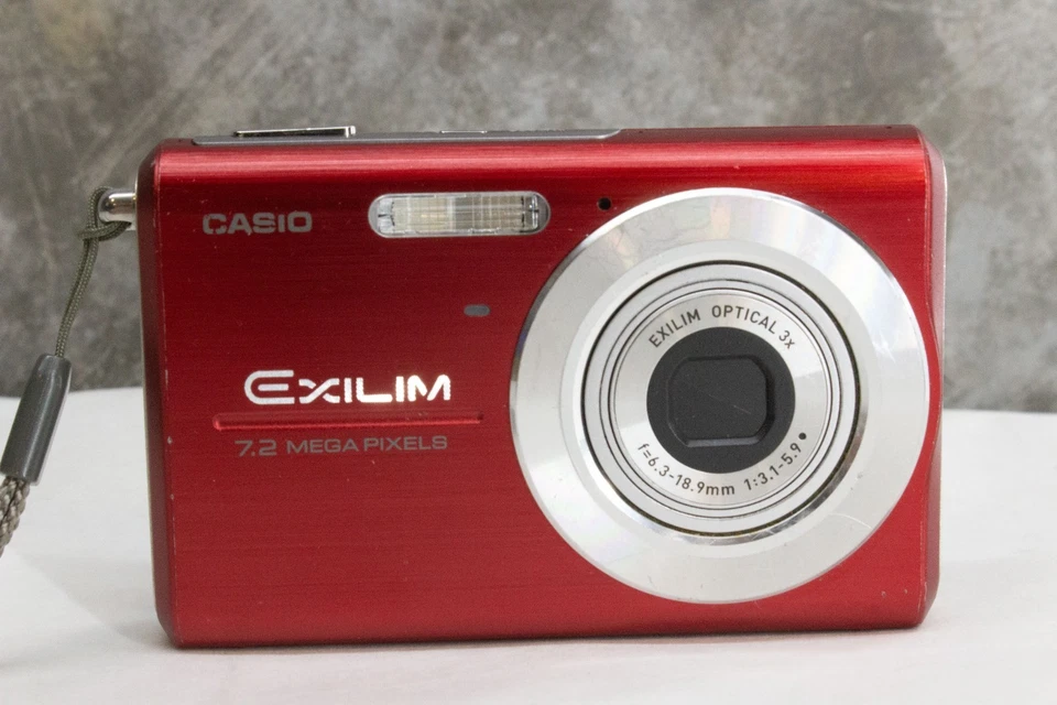 Vintage Casio Exilim EX-Z75 Camera - 7.2MP, 3x Opt Zoom, Works/Tested RED, NICE! - Image 2 of 4