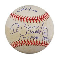 Al Bumbry Balitmore Orioles Autographed Inscribed OAL Baseball JSA COA