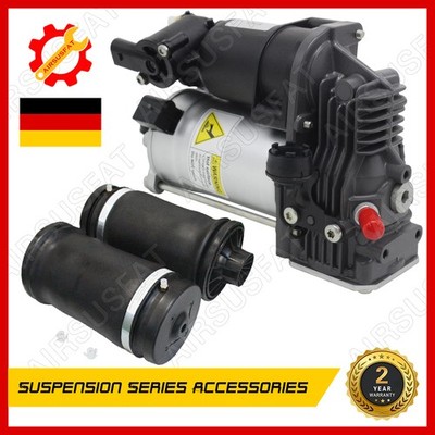 Luftfederung Kompressor mit Hinten Federbalg Für Mercedes W164 X164 ML500 GL450