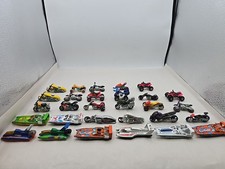 Hot Wheels 1:64 Lot Of 29 Motorcycles, Boats  , LOOSE  