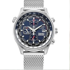 Image of Citizen Gents Red Arrows Chronograph Eco-Drive Bracelet Watch CA0081-78L