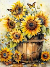 Arttoplus Sunflowers Diamond Art Kits for 12x16 inches, G6713-US