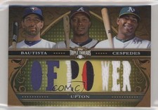 2013 Topps Triple Threads Relic Combos Gold 5/9 Justin Upton Jose Bautista s7f