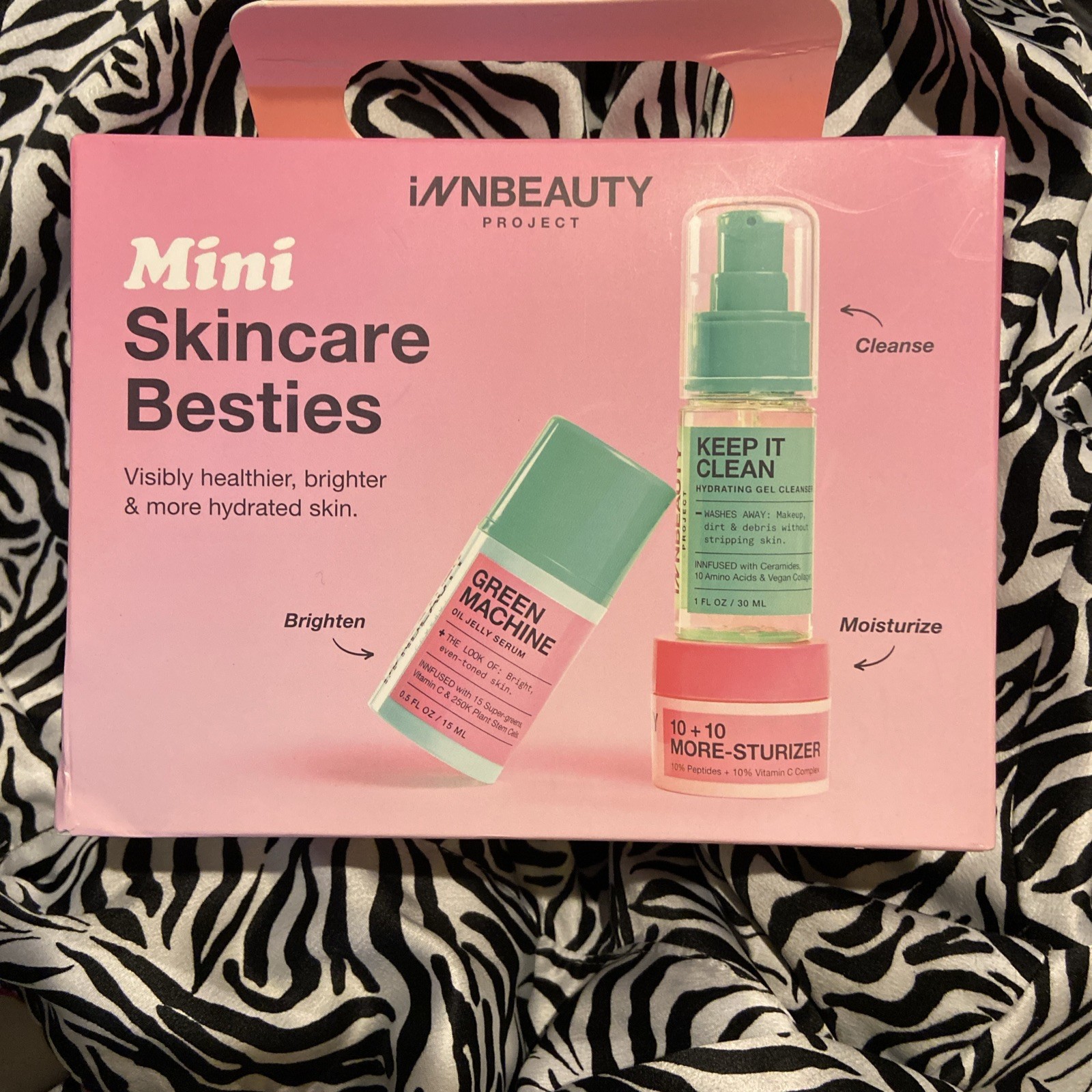 iNNBEAUTY Project Mini 3 Set Green Machine Skin  Oil Serum Cleanser Moisturizer
