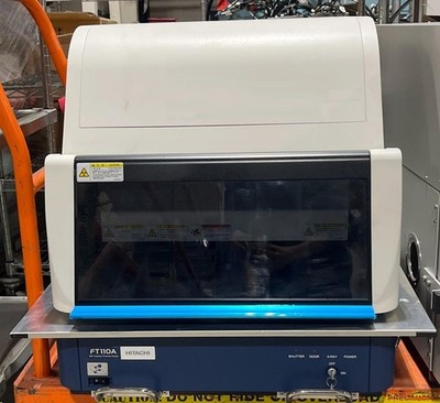 HITACHI FT110A BENCHTOP X-RAY FLUORESCENCE (XRF) ANALYZER FOR COATING THICKNESS