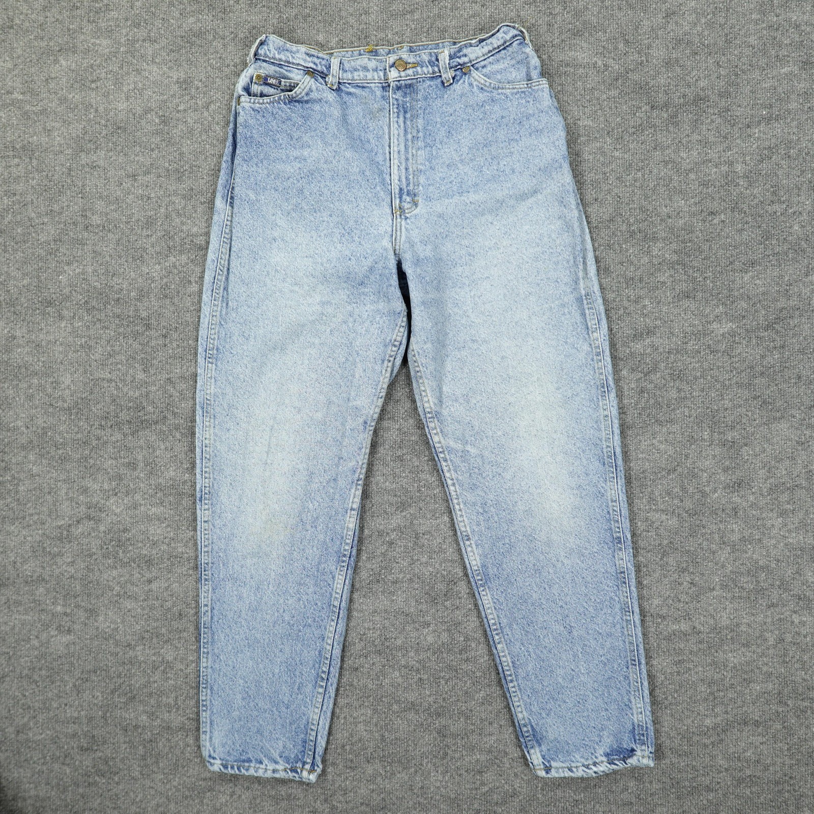 Womens 16 Light Wash High Rise Tapered Mom Denim 90s Stonewa