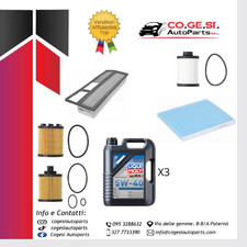 KIT TAGLIANDO FIAT 500 PANDA II 169 1.3 MULTIJET 75CV 55KW +OLIO 5W40 LIQUI MOLY
