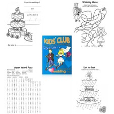 Wedding Colouring Activity Book For Children Kids Pack Favours Gifts