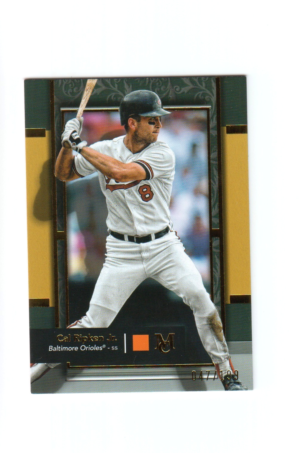 2024 Topps Museum Collection Gold 47/199 Cal Ripken Jr #41 HOF Baltimore Orioles