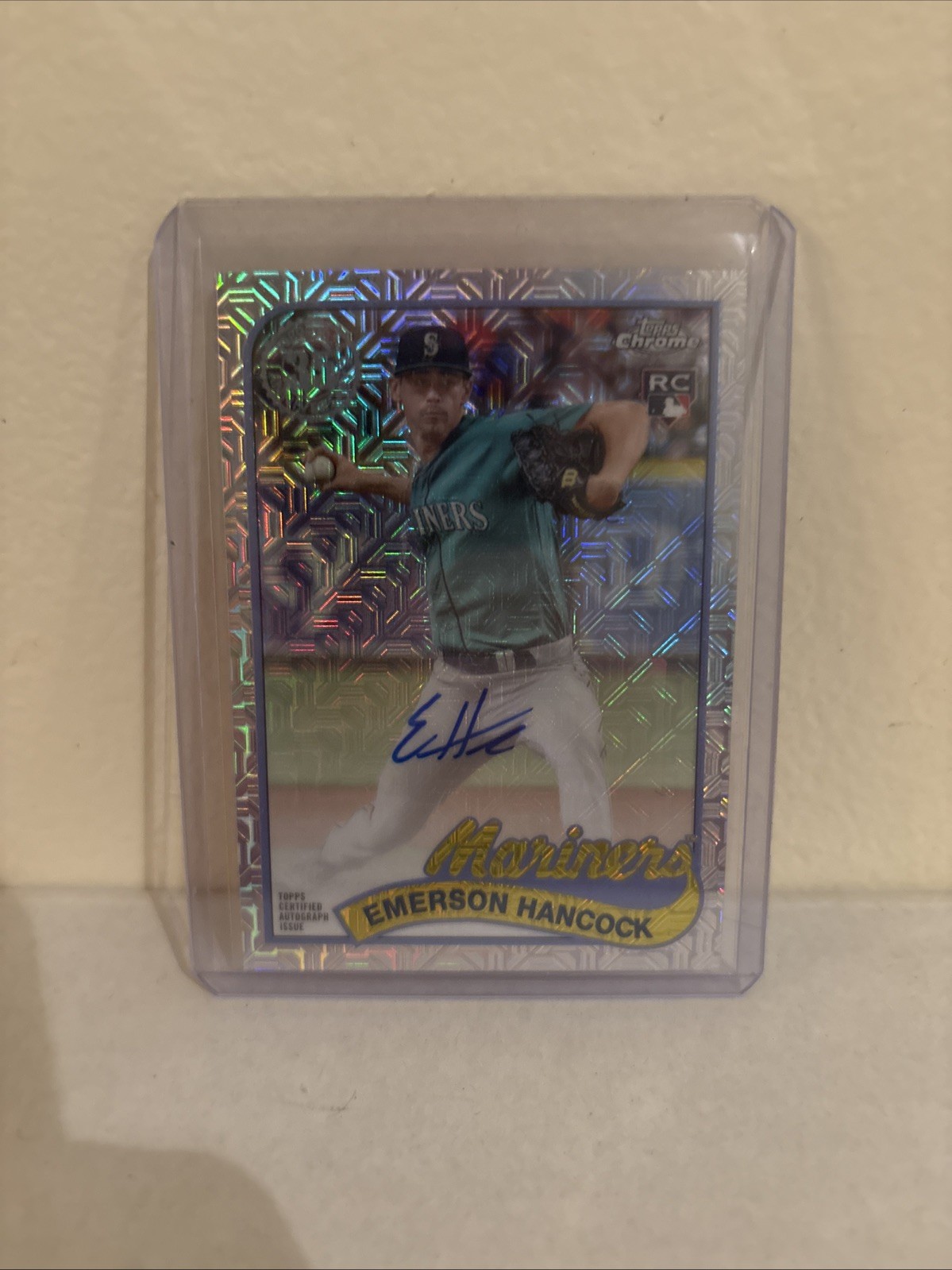 EMERSON HANCOCK 2024 Series 2 1989 Topps Chrome Silver Pack Mojo Rookie Auto RC