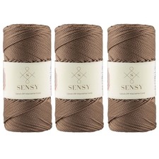 3 PCS Mink Sensy Premium 1.5mm 164 Yards Polyester Macrame Crochet Cord
