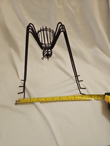 Christopher Radko Halloween Black Spider Glitter Ornament Stand Holder Retired - Picture 4 of 5